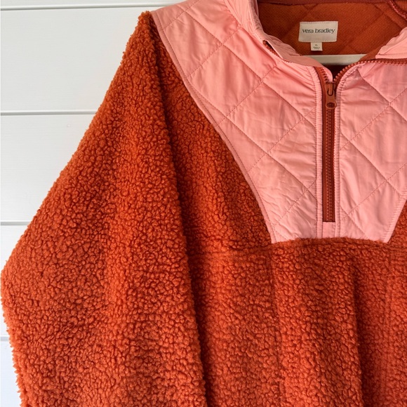 Vera Bradley Pink and Orange Quilted Jacket - Picture 2 of 4